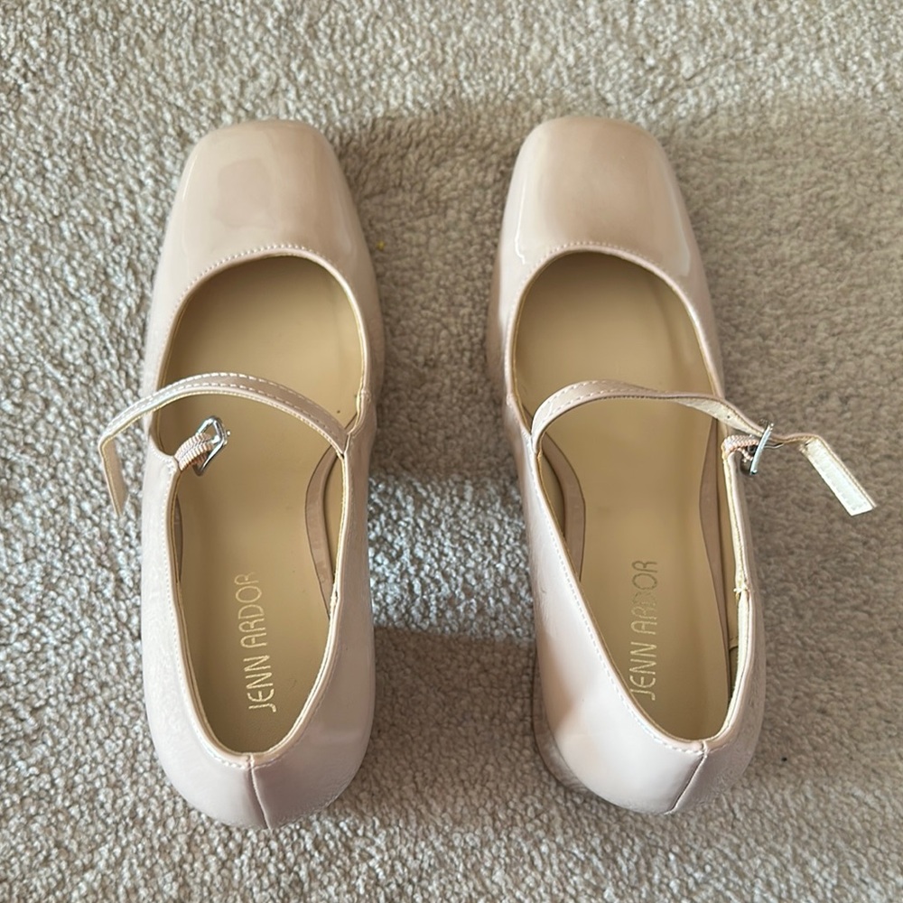 Jenn Ardor Cream Mary Jane Heels - Picture 2 of 3